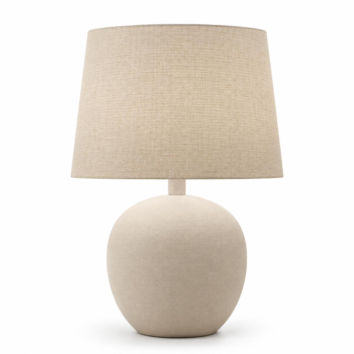 Beige Fabric Table Lamp