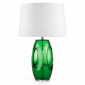 Green Glass Table Lamp