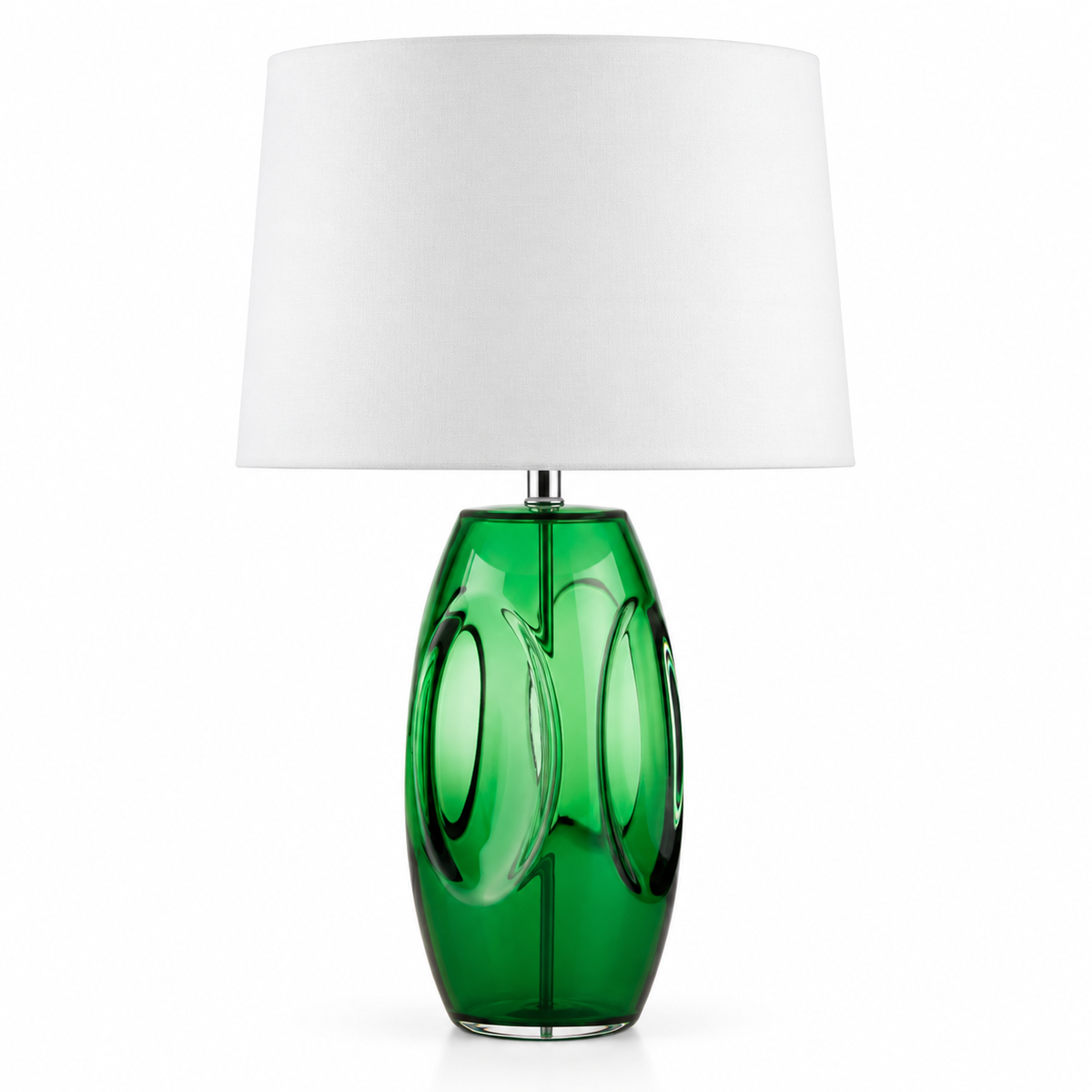 Green Glass Table Lamp