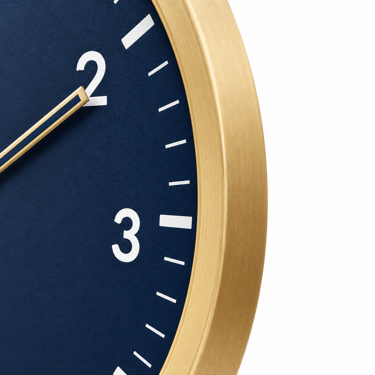 Crosley 15" Denim Blue & Wood Wall Clock