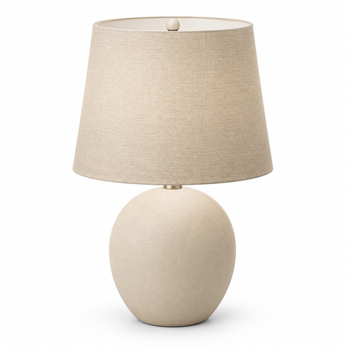 Beige Fabric Table Lamp