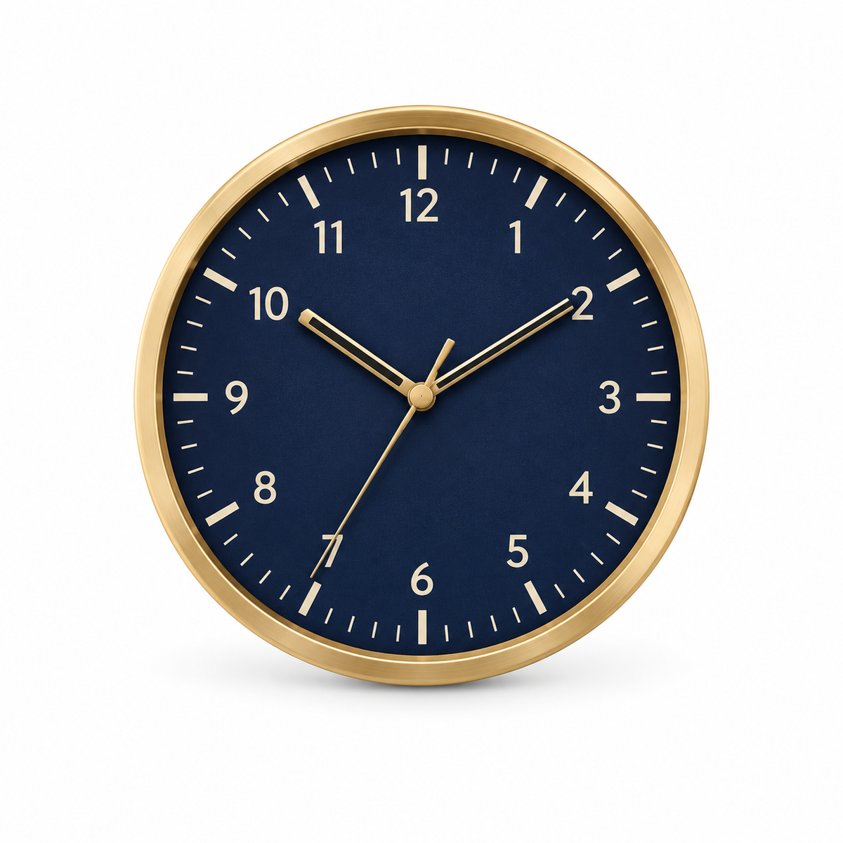 Crosley 15" Denim Blue & Wood Wall Clock