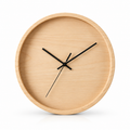 Classic Beige Wood Wall Clock